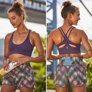 Free People FP Movement Euphoria Printed Way Home Shorts